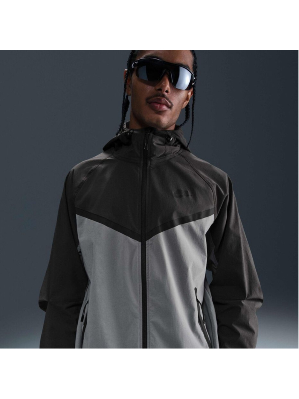 Nike Tech Woven Jacket Cool Grey Anthracite Black HM7151-065 Mens Medium NWT